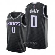 Maillot Sacramento Kings Justin James No 0 Statement 2019-20 Noir