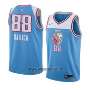 Maillot Sacramento Kings Nemanja Bjelica No 88 Ville 2018 Bleu