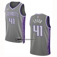 Maillot Sacramento Kings Trey Lyles NO 41 Ville 2022-23 Gris