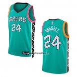 Maillot San Antonio Spurs Devin Vassell NO 24 Ville 2022-23 Vert