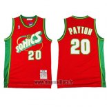 Maillot Seattle Supersonics Gary Payton No 20 Historic Retro Rouge2