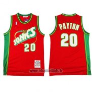 Maillot Seattle Supersonics Gary Payton No 20 Historic Retro Rouge2