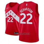 Maillot Tornto Raptors Malachi Richardson No 22 Earned 2018-19 Rouge