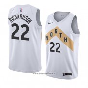 Maillot Tornto Raptors Malachi Richardson No 22 Ville 2018 Blanc