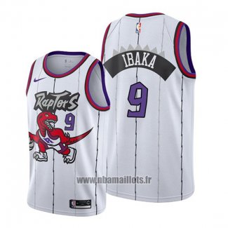 Maillot Tornto Raptors Serge Ibaka No 9 Classic Edition 2019-20 Blanc