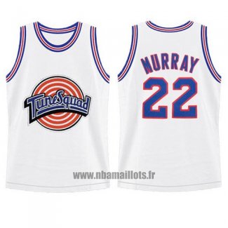 Maillot Tune Squad Bill Murray No 22 Blanc