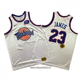 Maillot Tune Squad Lebron James No 23 Blanc