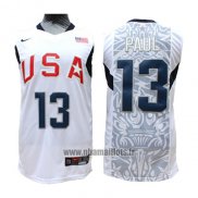 Maillot USA 2008 Paul No 13 Blanc