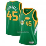 Maillot Utah Jazz Donovan Mitchell No 45 Earned 2020-21 Vert