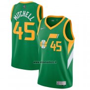 Maillot Utah Jazz Donovan Mitchell No 45 Earned 2020-21 Vert