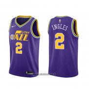 Maillot Utah Jazz Joe Ingles NO 2 Hardwood Classics Volet