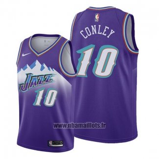 Maillot Utah Jazz Mike Conley Jr. No 10 Hardwood Classics 2019-20 Volet