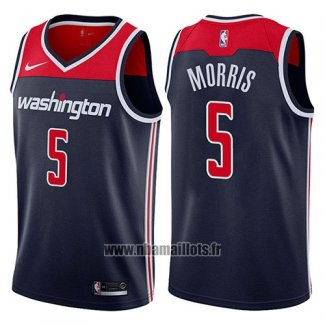 Maillot Washington Wizards Markieff Morris No 5 Statement 2017-18 Bleu