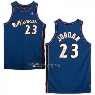 Maillot Washington Wizards Michael Jordan NO 23 Retro Bleu2