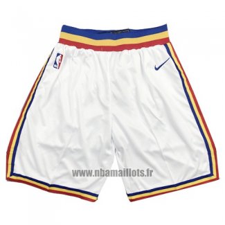 Short Golden State Warriors Hardwood Classics 2019-20 Blanc