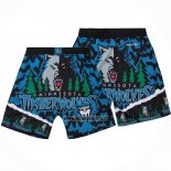 Short Minnesota Timberwolves Mitchell & Ness Bleu