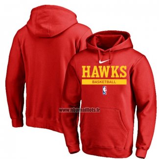 Veste a Capuche Atlanta Hawks Practice Performance 2022-23 Rouge