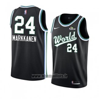 Maillot 2019 Rising Star Lauri Markkanen No 24 USA Noir