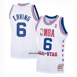 Maillot All Star 1985 Julius Erving No 6 Blanc