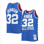 Maillot All Star 1985 Magic Johnson No 32 Bleu