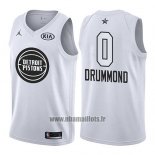 Maillot All Star 2018 Detroit Pistons Andre Drummond No 0 Blanc
