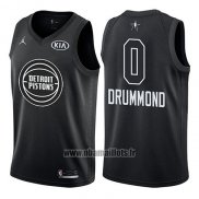 Maillot All Star 2018 Detroit Pistons Andre Drummond No 0 Noir