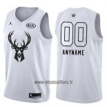 Maillot All Star 2018 Milwaukee Bucks Nike Personnalise Blanc