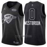 Maillot All Star 2018 Oklahoma City Thunder Russell Westbrook No 0 Noir