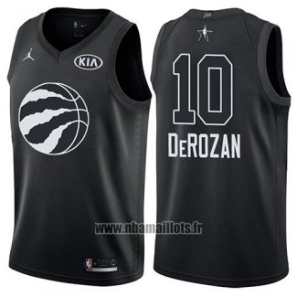 Maillot All Star 2018 Tornto Raptors Demar Derozan No 10 Noir