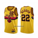 Maillot Atlanta Hawks Cam Reddish NO 22 Ville 2021-22 Jaune