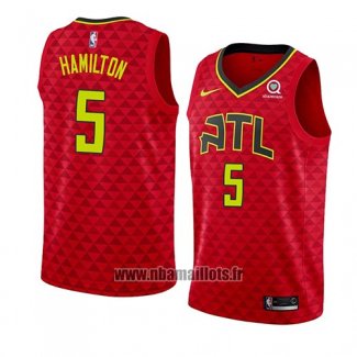 Maillot Atlanta Hawks Daniel Hamilton No 5 Statement 2018 Rouge