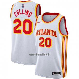 Maillot Atlanta Hawks John Collins NO 20 Association 2020-21 Blanc