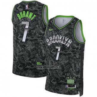 Maillot Brooklyn Nets Kevin Durant No 7 MVP Noir