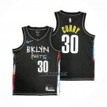 Maillot Brooklyn Nets Seth Curry NO 30 Ville 2020-21 Noir