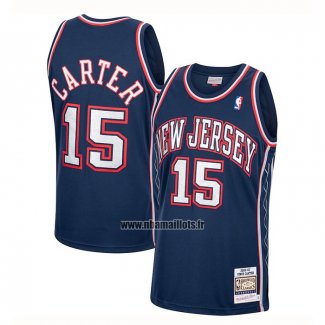 Maillot Brooklyn Nets Vince Carter No 15 Retro Bleu