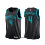 Maillot Charlotte Hornets Devonte' Graham NO 4 Ville Noir