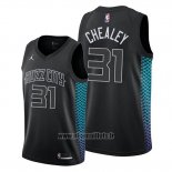 Maillot Charlotte Hornets Joe Chealey No 31 Ville Edition Noir