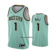 Maillot Charlotte Hornets Lamelo Ball NO 1 Ville Vert