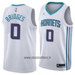 Maillot Charlotte Hornets Miles Bridges No 0 Association 2018 Blanc