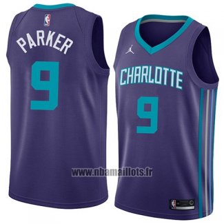 Maillot Charlotte Hornets Tony Parker No 9 Statement 2018 Volet