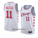 Maillot Chicago Bulls Derrick Walton No 11 Ville 2018 Blanc