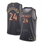 Maillot Chicago Bulls Lauri Markkanene No 24 Ville 2020-21 Gris