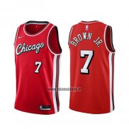 Maillot Chicago Bulls Troy Brown JR. NO 7 Ville 2021-22 Rouge