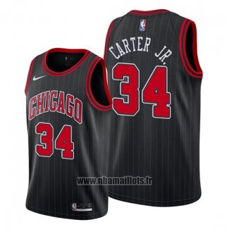 Maillot Chicago Bulls Wendell Carter Jr. No 34 Statement Edition Noir