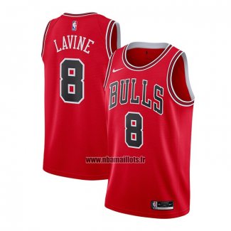 Maillot Chicago Bulls Zach Lavine No 8 Icon 2020-21 Rouge