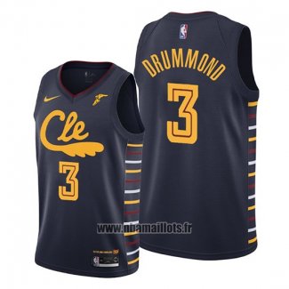 Maillot Cleveland Cavaliers Andre Drummond No 3 Ville 2019-20 Bleu