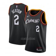 Maillot Cleveland Cavaliers Collin Sexton No 2 Ville 2020-21 Noir