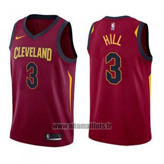 Maillot Cleveland Cavaliers George Hill No 3 Icon 2017-18 Rouge