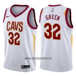 Maillot Cleveland Cavaliers Jeff Green No 32 Swingman Association 2017-18 Blanc