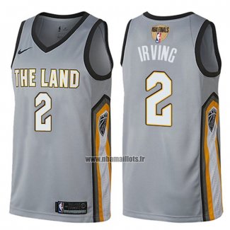 Maillot Cleveland Cavaliers Kyrie Irving NO 2 Ville 2018 Gris